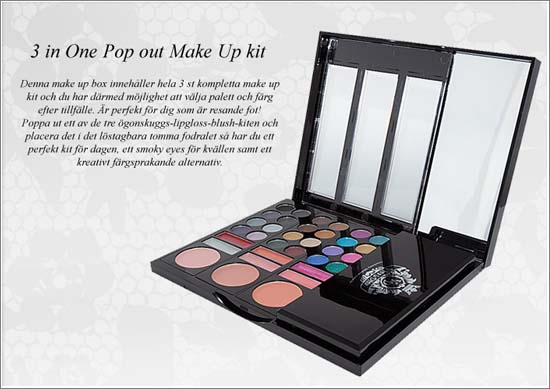 3 in One Pop Out Make Up Kit