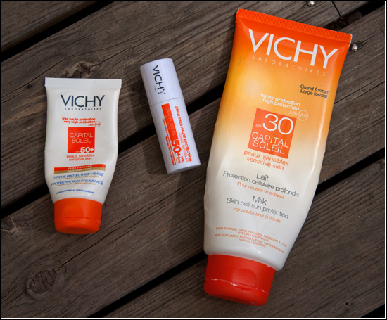 Vichy Capital Soleil Protective Sun Cream Face SPF 50+, Vichy Capital Soleil Stick SPF 50+, Vichy Capital Soleil Family Sollotion SPF30
