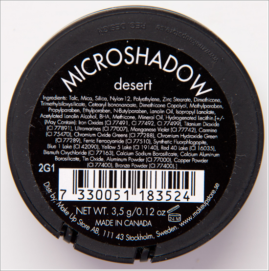 Make Up Store Microshadow Desert