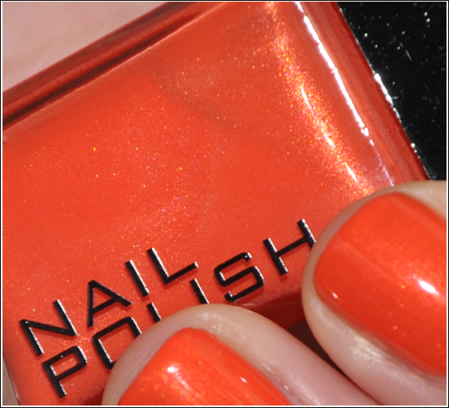 H&M Orange Nail Polish