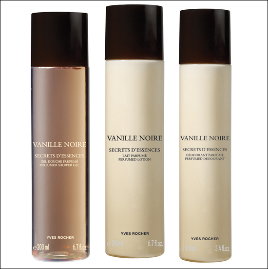 Yves Rocher Vanille Noire Parfymerad Duschgelé - Kroppslotion - Spray Deodorant