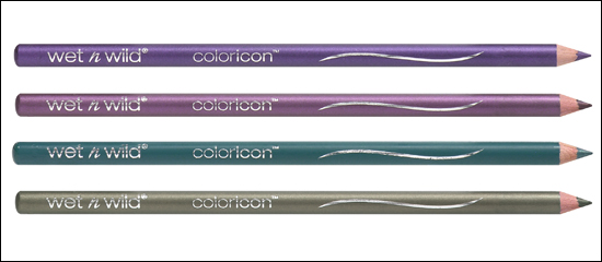 coloricon Brow & Eye Liner 650D Purple, 661C Amethyst, 662B Green, 663C Olive