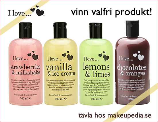 Tävla hos Makeupedia - Vinn valfria produkter från I Love Cosmetics!