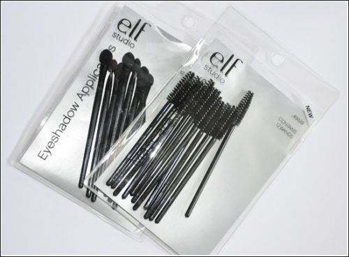 E.L.F. Disposable Mascara Wands & Eye Colour Applicators (x 12)