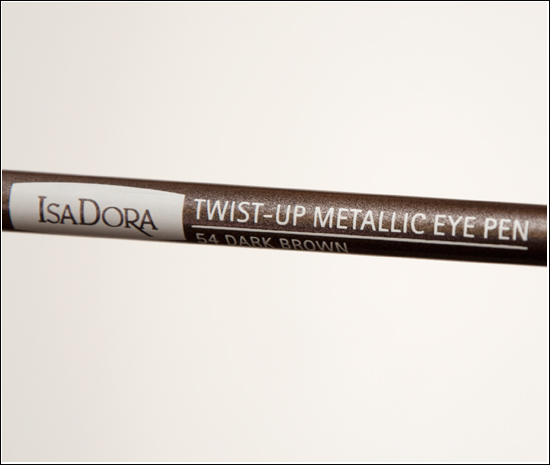 IsaDora Twist-up Metallic Eye Pen Dark Brown 54