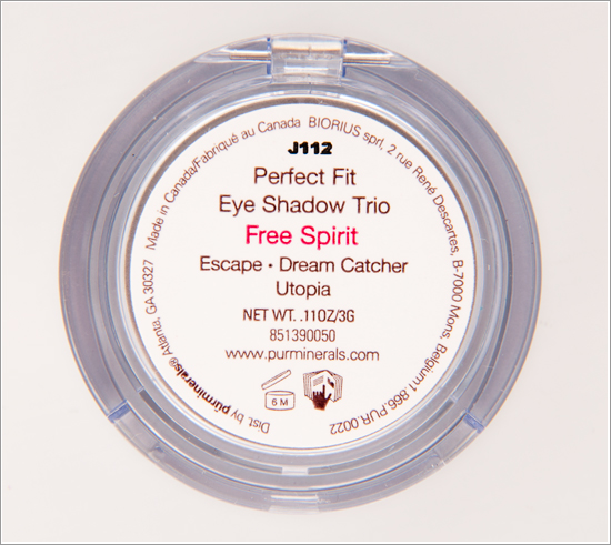 Pürminerals Perfect Fit Eye Shadow Trio Free Spirit