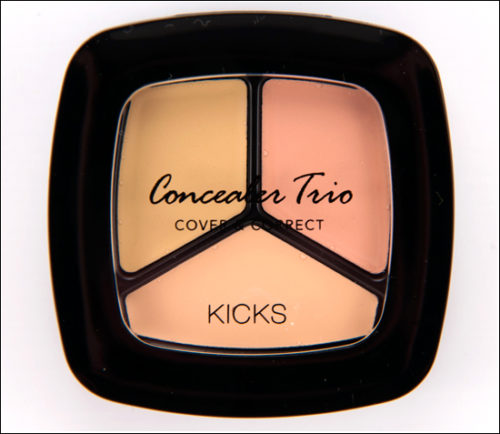 KICKS CONCEALER TRIO COVER & CORRECT RECENSION, SWATCHES, BILDER