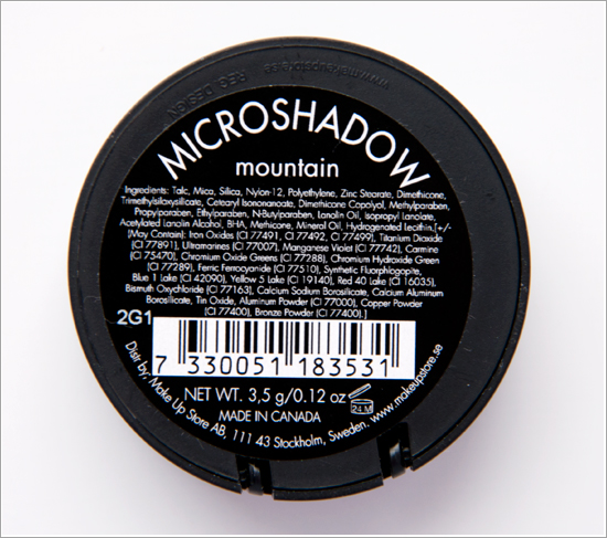 Make Up Store Microshadow Mountain