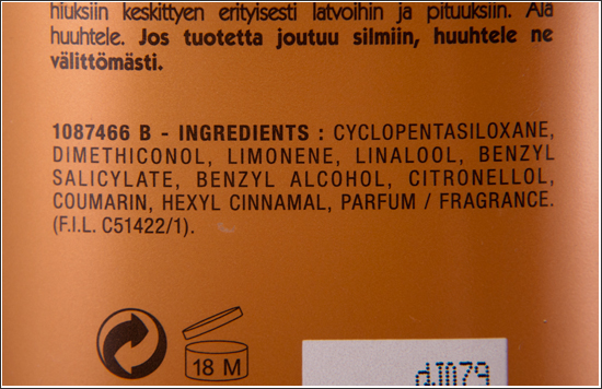 loreal_ever_sleek_serum_ingredients