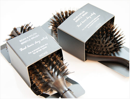 KICKS Boar Nylon Bristle Brushes