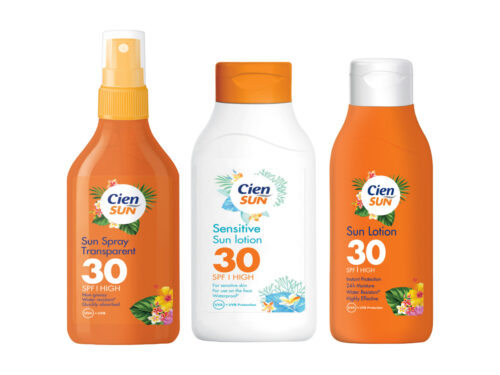 Cien Sun Sun Spray Transparent, Cien Sun Sensitive Sun Lotion, Cien Sun Lotion SPF 30